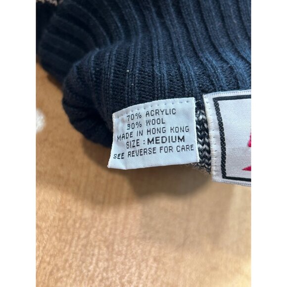 VTG Retro 1980's Ossi Knit Ski Sweater Bold Multi-Color Shoulder Pads Wool Blend - Picture 7 of 8